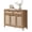 Reclaimed Caramel Oak, variant on SICOTAS 43.5"W Large Rattan Sideboard Buffet Cabinet with 3 Doors & 2 Drawers – Oversized Boho Storage Credenza Cabinet with Adjustable Shelves for Living Room, Entryway, Kitchen,Natural Oak
