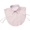 thumbnail image 1 of Fake Collar for Women White Striped Pointed Detachable Collar Decorative Accessory 1 Pc, 1 of 5