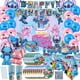 thumbnail image 2 of Decoración de fiesta de cumpleaños de Disney Lilo & Stitch, vajilla desechable, plato, servilleta, globo, mantel para niños, suministros para baby shower, 2 of 5