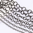 thumbnail image 4 of Collar de acero inoxidable con anillo abierto de oro y galvanoplastia para horno de vacío, pulsera, anillo de conexión negro, anillo único de retención de color de moda, 200 piezas, 4 of 6
