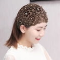 thumbnail image 4 of Diademas Elásticas De Encaje, Diadema De Malla Floral Transpirable Elegante 5 Piezas Para La Tarea Diaria De Maquillaje Para Mujeres, 4 of 7