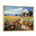 thumbnail image 2 of Designart "Spain landscapes Of Poppies In Andalusia" Farmhouse Floater Framed Canvas Art Print, 2 of 7