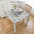 thumbnail image 2 of nygtbtfer Rectangle Purple Floral Tablecloth  Stainproof Tablecloths,Wipeable Table Cloth Wrinkle-Free for Round/Rectangle/Oval/Square/Dining/Party/Wedding,Watercolor Spring Summer Plant Herbs, 2 of 7