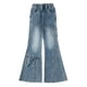 thumbnail image 4 of Odeerbi 5-15 Años Niñas Jeans de Pierna Ancha Pantalones de Vaquero Sueltos Pantalones de Pierna Recta, 4 of 8