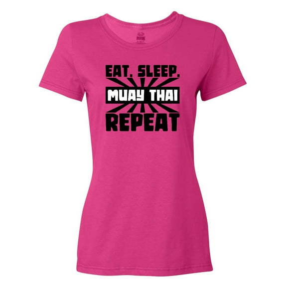 Inktastic Eat, Sleep, Muay Thai, Repeat Women's T-Shirt