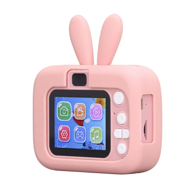 Cámara De Juguete Para Selfies Para Niños, Vídeo HD De 20 MP, Reconocimiento Facial, Pegatina De Cabeza Grande, Carga USB, Tarjeta De Memoria De 64 G, 4 Efectos De Filtro Con
