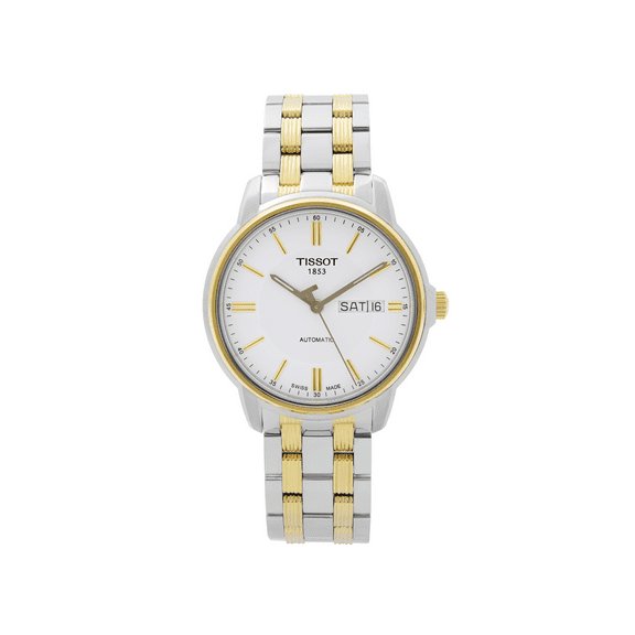 Tissot T-Classic 40mm Steel White Dial Automatic Mens Watch T065.430.22.031.00