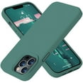 thumbnail image 3 of Entronix Silicone Soft Case Designed for iPhone 12/12 Pro Shockproof Durable Slim Fit, Olive Green, 3 of 6