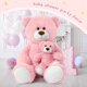 thumbnail image 5 of Oso de peluche Muiteiur gigante rosa de 40 cm con peluche para bebé, 5 of 6