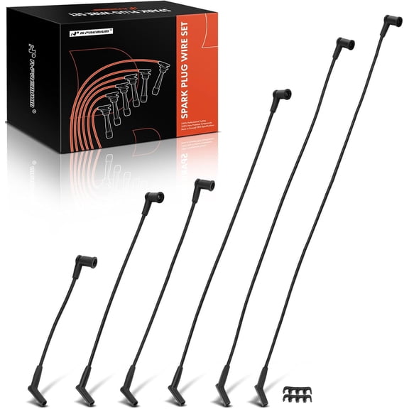 A-Premium Ignition Spark Plug Wires Set of 6 Compatible with Ford Taurus 2001-2003 & Mercury Sable 2001-2004 V6 3.0L OHV