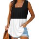 thumbnail image 1 of Puntoco Camisetas básicas sin mangas para mujer Camiseta sin mangas estampada para mujer Top suelto, 1 of 5