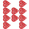 thumbnail image 4 of 10 Uds colgante de viruta de madera 80mm tallado duradero decoración de boda en forma de corazón hueco, 4 of 5