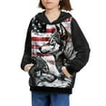 thumbnail image 3 of DISNIMO American Flag Wolf Hoodie for Boys Pullover Hoodies Size 14-16 Boys Sweatshirt with Hood Girl Lightweight Hoodie for Children Clothing Fall Hoodie for Kids Soft Hoodie Teens Girls Hoodie, 3 of 7