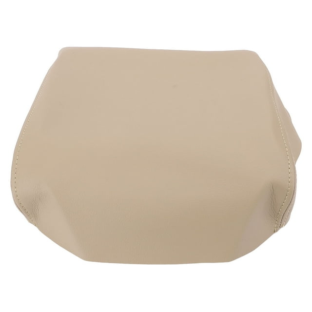 Car Console Cover Water Resistant Scratchproof Armrest Protector Comfortable Leather Black