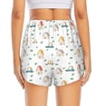 thumbnail image 2 of Lsque Cartoon House Printed Women's Running Shorts with Liner Pockets,Elastic Quick Dry Workout Athletic Gym Yoga Shorts,Womens High Waist Shorts-Large, 2 of 9