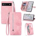 thumbnail image 3 of Case for Google Pixel 6A Zipper Wallet Cover Lanyard Crossbody Neck Strap Compatible with Google Pixel 6A Case, 3 of 5