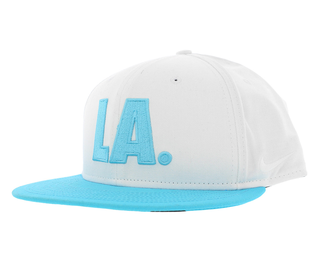 Nike Los Angeles Unisex JDI True Snapback Hat White/Blue photo 2