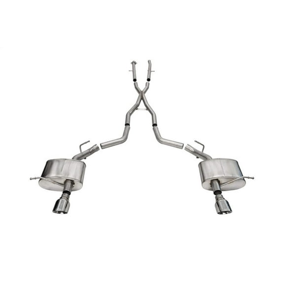 Corsa 2011-2025 Dodge Durango Xtreme 2.5in Cat-Back Dual Rear Exit w/ Single 4.5in Polished Tips