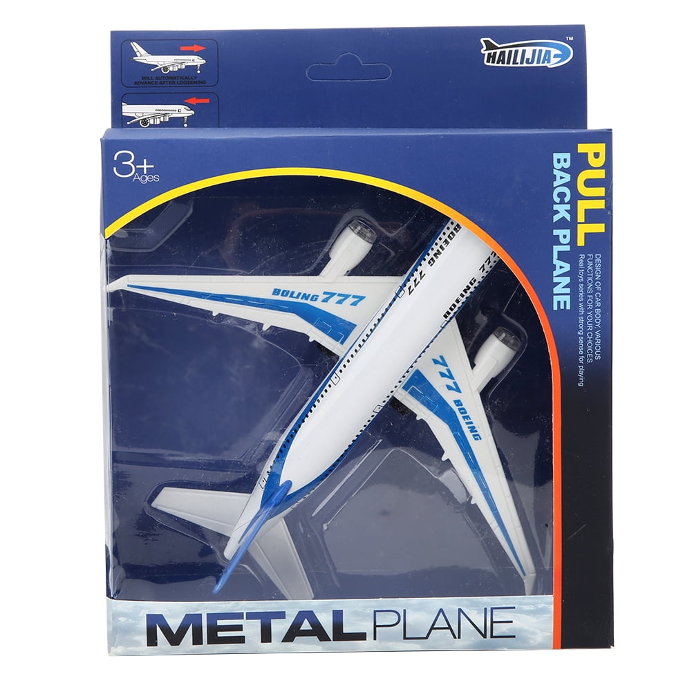 Hilitand Airplane Miniature Model Electronic Aircraft Model Easy To Install High Quality Materials Alloy Body For Toy Store For Early Education White