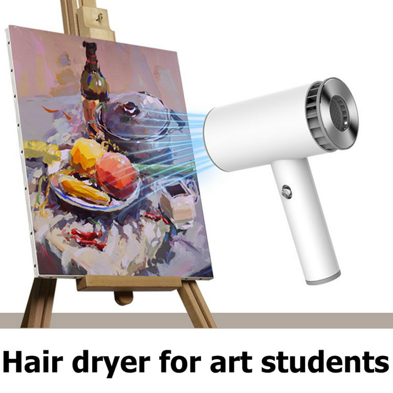 Color Paint Air Dryer, Plastic Mini Portable Paint Watercolor Dryer USB  Charging Design for Art Test Drawing Blow Quick Dry Indoor Outdoor Car  Office