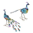 thumbnail image 2 of Luz De Escultura De Pavo Real, Luz Solar Estable Y Atractiva Duradera Para Decoración Al Aire Libre Para Césped, 2 of 8