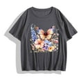 thumbnail image 4 of Floruhand Women's Vintage T Shirts Graphic Tees Summer Short Sleeve Casual Crewneck Basic Tunic Tops Trendy, 4 of 4