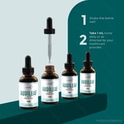 Audileaf – Daily Hearing Support Drops with a Clean Liquid Formula for Ear Health, Auditory Clarity and Inner Ear Balance | Easy-to-Use Dropper (30 Servings)