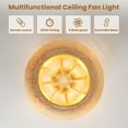 thumbnail image 4 of KAISITE 20" Metal Bohemian Flush Caged Ceiling Fans with Light Kit, 4 of 10