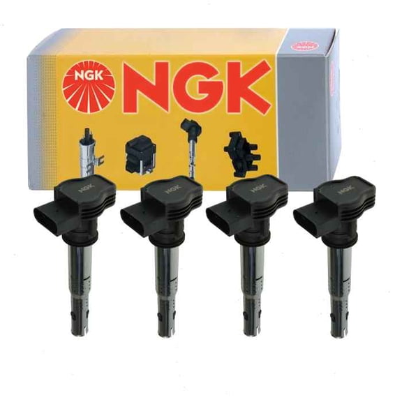4 pc NGK Ignition Coils compatible with Audi A5 2.0L L4 2010-2014