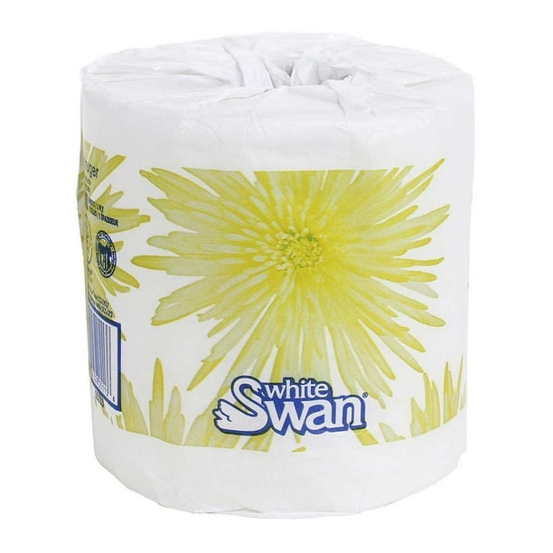 Swan 1-ply Individually Wrapped Bathroom Tissue Rolls, 24-pack
