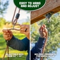 thumbnail image 6 of Acorn Adventures Toddler Swing Seat – Baby Bucket Swing for Outdoor Backyard & Porch, Adjustable Ropes, Easy Install, Weather-Resistant HDPE - Green, 6 of 7