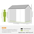 thumbnail image 3 of Outsunny 8.5' x 5.5' Metal Garden Storage Shed with Lockable Door Grey, 3 of 10