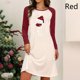 thumbnail image 2 of Vestido suelto informal de manga larga con estampado navideño y cuello redondo para mujer Fridja  nbo1136, 2 of 6