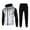 #04,White, variant on Winter Coats for Men Pocket Sweatshirt Top Pants Sets Sports Suit Tracksuit