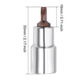 thumbnail image 4 of Uxcell 2.17'' Longitud 1/2 Pulgada Drive Torx Bit Sockets S2 Acero Tono Plateado 1pcs T27 x 1/2", 4 of 4