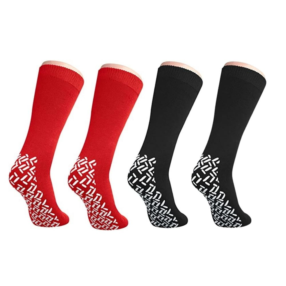 Nobles XXXL Extra Wide Bariatric Non Skid Slipper Socks for Swollen