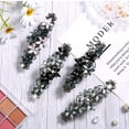 thumbnail image 4 of Barrettes Hair Clips, 4 Pcs Fashion Hair Barrettes for Women and Girls, Rhinestones Flowers Hairpin French Style Hairclips Vintage Hair Accessoires for Women and Girls (Style 2), 4 of 8