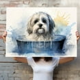 thumbnail image 4 of Lhasa Apso Dog Canvas Bathroom Décor - Unique Bath Wall Decor - Modern Canvas Bathroom Wall Art - Room Decor - Bathroom Decorations - Restroom Sign - Wall decor living room, 4 of 4