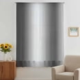 thumbnail image 3 of Grey White Ombre Sheer Curtains 45 Inches Long, Contemporary Art Abstract Aesthetics Light Filering Curtains, Breathable Simi Curtain Privacy Drapes for Kitchen Bathroom Small Window Treatment, 3 of 9