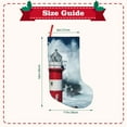 thumbnail image 3 of Picia Circular Lighthouse for 18in Christmas Stockings, Xmas Stocking for Kids, Holiday and Family Stocking for Fireplace or Party Decoration, 3 of 8