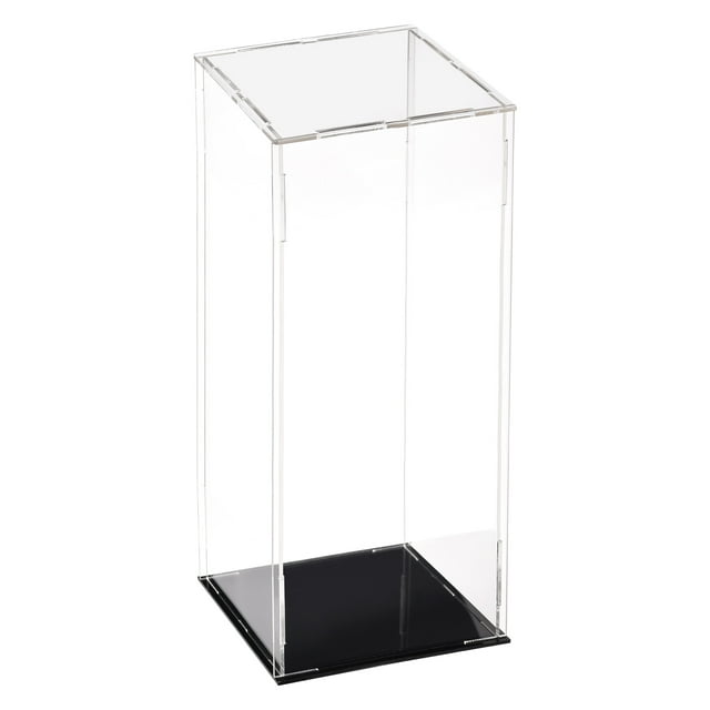 Unique Bargains Acrylic Clear Display Case Box Dustproof Protection Showcase Cube Collectibles Show Box 10x10x30cm