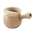 thumbnail image 1 of Tetera de cerámica tradicional, calentador de leche duradero con filtro de té, tetera para senderismo, restaurante, familia, regalo para amantes del, 1 of 8