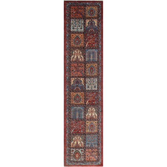 Khurgeen Deborah Red/Blue Runner, 2'11" x 12'7"