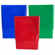 3 Pk Asst Color Crush-Proof Plastic 2 Piece Cigarette Case For King & 100s-3203