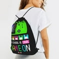 thumbnail image 6 of XMXT Waterproof Gym Bag, Pixel Style Game Print Drawstring Backpack for Men, m Multicolor, 6 of 8