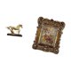 thumbnail image 5 of Figura De Caballo Con Tallas Florales, Marco De Fotos Antiguo, Adorno De Colección Para El Hogar O La Oficina, Regalo De Boda., 5 of 8
