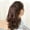Brown, variant on Synthetic Synthetic Wigs Short Straight Ponytail Hair Wigs with Curly Ends for Daily Wear