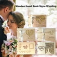 thumbnail image 3 of 20pcs Wooden Guest Book Signs Wedding Romantic Marriage Guestbook Decor, 3 of 9
