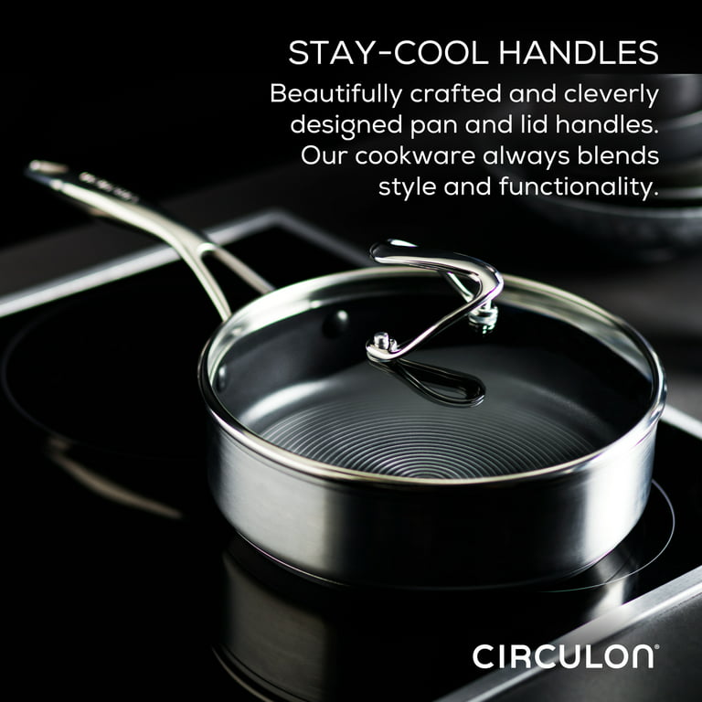 Circulon Stainless Steel Induction Cookware Set with SteelShield Hybrid  Stainless and Nonstick Technology, 11 piece & Reviews