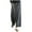 Black, variant on FNFYFH Clearance Plus Size Pants for Women Cotton Linen Trousers Bohemian Striped Pant with Pockets,Black